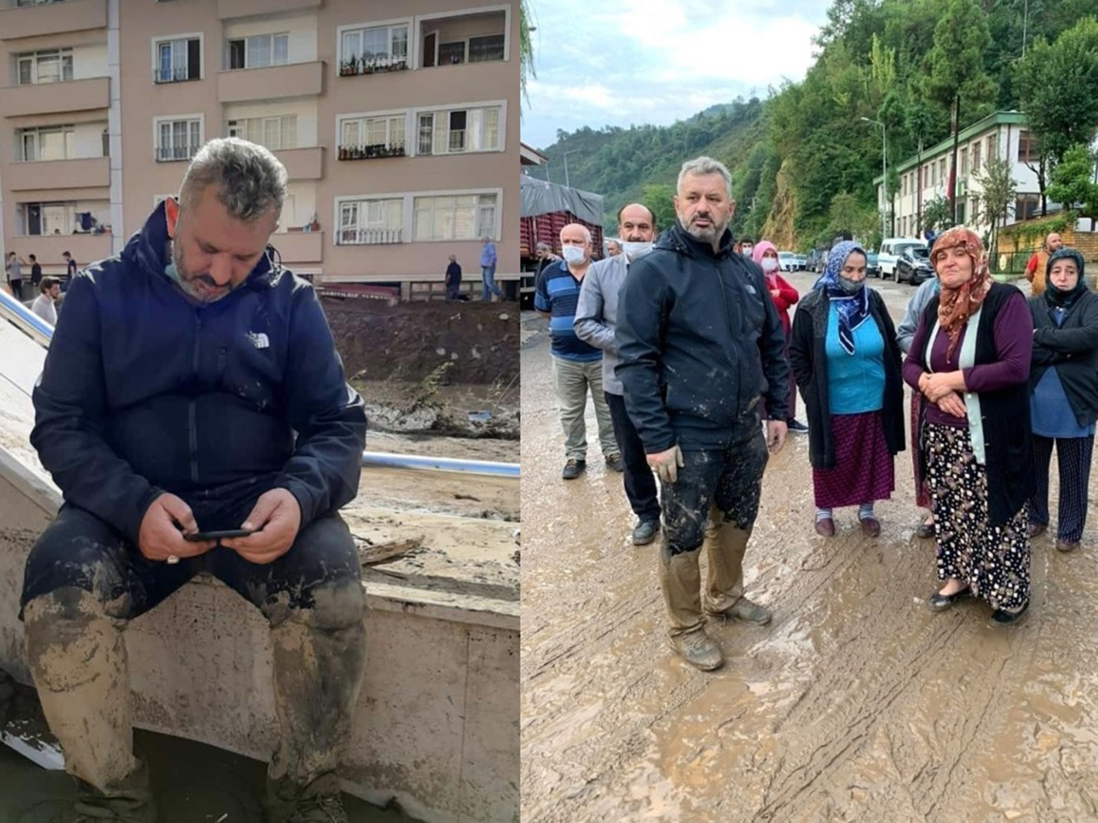 Hasan Turan sel felaketinde vatandaşın yanında